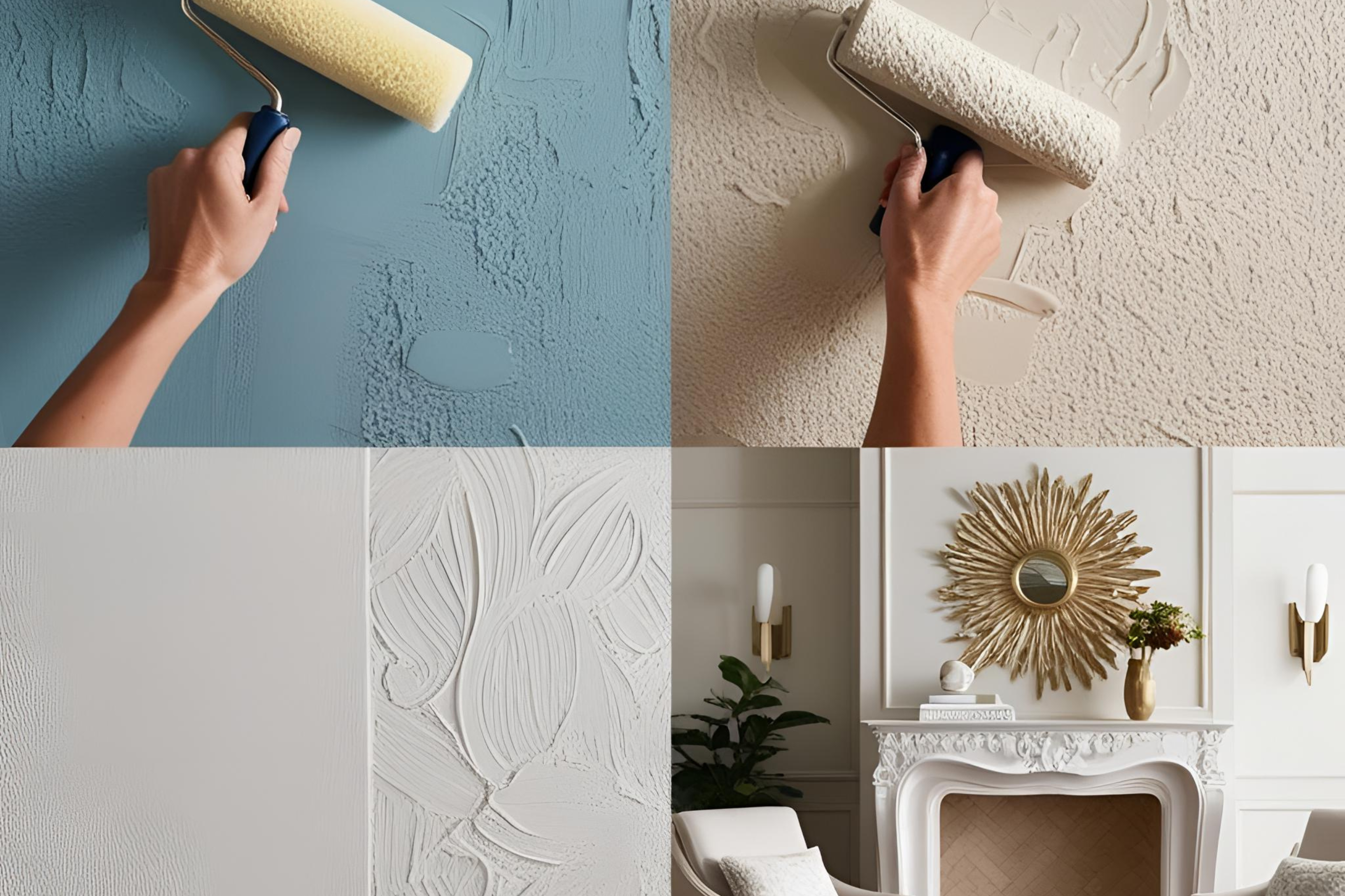 Textured wall painting for bold accent design